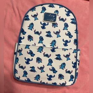 Disney Loungefly Stitch Themed White and Blue Bag